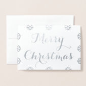 クリーカスタムムパーソナライズされた・メリー・クリスマス 箔カード (封筒付き正面)