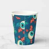 クリーカッコいいル怖い不気味アイハロウィーン 紙コップ (右)