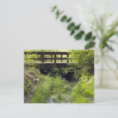 クリークにかかる歩行者専用橋 ポストカード (スタンド正面)