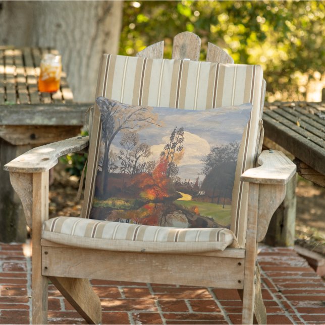 クリークサイドin秋、オリジナルバイゲイリーポーリング アウトドアクッション (椅子)