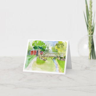 クリークパークノートカード サンキューカード