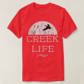 クリークライフウォーターメンズソルトマーシュアウトドア恋人 Tシャツ (デザイン正面)
