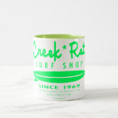 クリークラットカートゥーンスタジオクリークラットサーフショップ ツートーンマグカップ (中央)