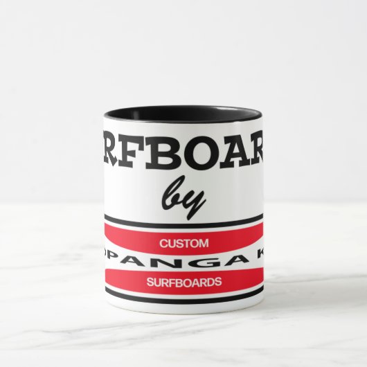 クリークラットマンガスタジオトパンガキッドサーフボード マグカップ (中央)