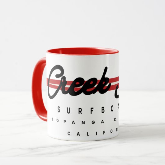 クリークラットマンガートスタジオクリークラットサーフボード マグカップ (正面左)