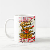 クリークラートカートゥディオズハッピーホリデーアート コーヒーマグカップ (左)