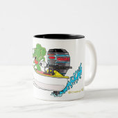 クリークラートカートオンズフライバイバーフライバーボートマグ ツートーンマグカップ (正面右)