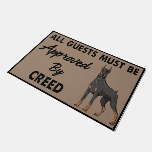 クリークールドドッグのドア、おもしろい引用文ラグ ドアマット (アングル)