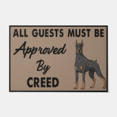 クリークールドドッグのドア、おもしろい引用文ラグ ドアマット (正面)