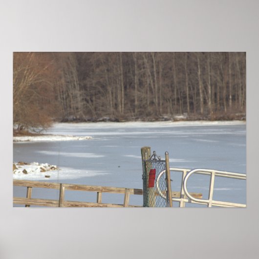 クリーク凍っていポスター ポスター (正面)