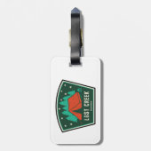 クリーク失ったウィルダネスコロラドキャンピング ラゲッジタグ (裏面縦)