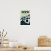 クリーク失った州パークモンタナヴィンテージ ポスター (キッチン)