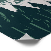 クリーク失った州パークモンタナヴィンテージ ポスター (角)