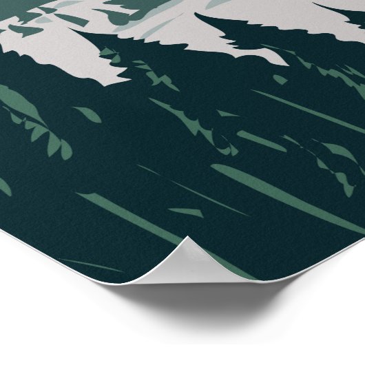 クリーク失った州パークモンタナヴィンテージ ポスター (角)