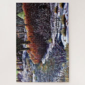 クリーク沿いの生活 ジグソーパズル (縦)