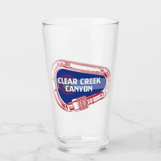 クリーク澄んキャニオンコロラド登山カラビナー タンブラーグラス (正面)