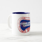 クリーク澄んキャニオンコロラド登山カラビナー ツートーンマグカップ (正面左)
