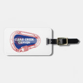 クリーク澄んキャニオンコロラド登山カラビナー ラゲッジタグ (正面横)