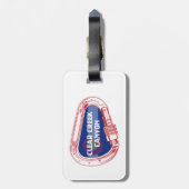 クリーク澄んキャニオンコロラド登山カラビナー ラゲッジタグ (裏面縦)