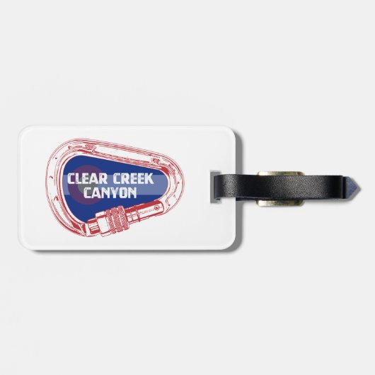 クリーク澄んキャニオンコロラド登山カラビナー ラゲッジタグ (裏面横)