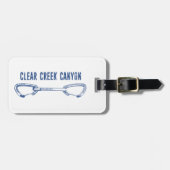 クリーク澄んキャニオンコロラド登山クイックドロー ラゲッジタグ (正面横)