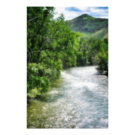 クリーク澄ん&山ジオンゴールデンコロラドサマー フォトプリント            (正面)