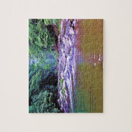 クリーク絵を描マウンテンスイミングホールフォト ジグソーパズル