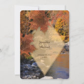 クリーク葉サイドウミジ結婚ズ秋 招待状 (裏面)