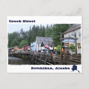クリーク通りインケチカンAlaska Travel Souvenir ポストカード