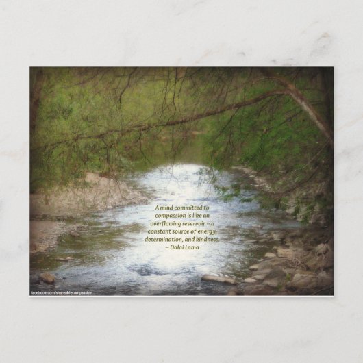 クリーク&ダライラマアギネス引用文 ポストカード (正面)