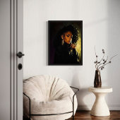 クリーク – Regal Afrocentricポートレートアートワーク キャンバスプリント