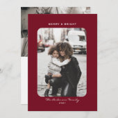 クリーシンプルスモダン・ホリデー・フォト・カード シーズンカード (正面/裏面)