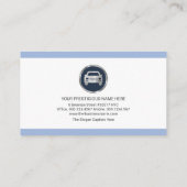 クリーシンプルンミニマリス縁どト青の自動詳細化 名刺 (裏面)