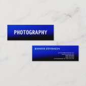 クリーシンプルンLinen Blue黒人写真家 スキニー名刺 (正面/裏面)
