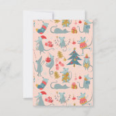 クリーチャーは動いていない イラスト付きホリデー 招待状 (裏面)