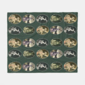 クリーチャー キャラクター フリース ブランケット (正面(横))