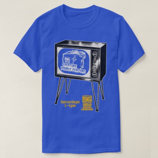 クリーチャーDouble Feature TV WLVI 56 Boston Tシャツ (デザイン正面)