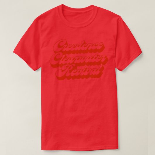 クリーデンスクリアウォーター再生 Tシャツ (デザイン正面)