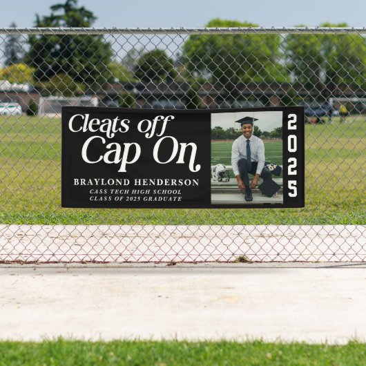 クリートオフ、キャップアスリート卒業写真 横断幕 (インサイチュ)