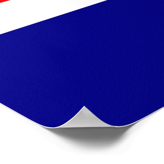 クリート地域国旗のギリシャ記号 ポスター (角)