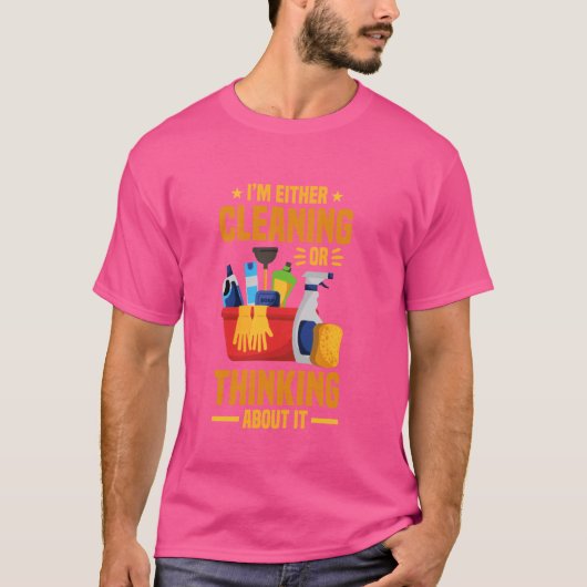 クリーナおもしろいハウスキーピングレディーハウスキープ Tシャツ (正面)