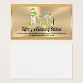 クリーナのスイープおよびクリーニングのツール |金ゴールド (正面&裏面)