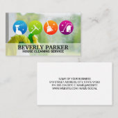 クリーナアイコン | メイド吹き付け窓 名刺 (正面/裏面)