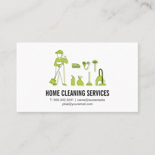 クリーナーおよびクリーニング製品 名刺 (正面)