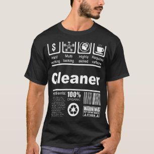 クリーナーのためのクリーンな栄養事実 Tシャツ
