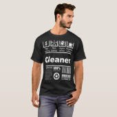 クリーナーのためのクリーンな栄養事実 Tシャツ (正面フル)