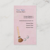 クリーナークリーニングサービスのビジネスプロファイルカード 名刺 (裏面)