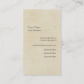 クリーナークリーニングサービスのビジネスプロファイルカード 名刺 (裏面)