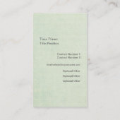 クリーナークリーニングサービスのビジネスプロファイルカード 名刺 (裏面)