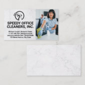 クリーナーサービス |メイドクリーニングオフィス 名刺 (正面/裏面)